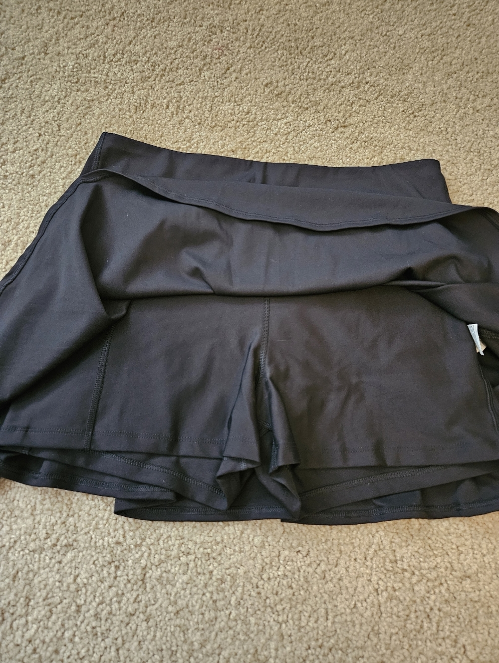 Old Navy Active Extra High Rise Black Athletic Skirt with Built-In Shorts Large - Picture 5 of 8